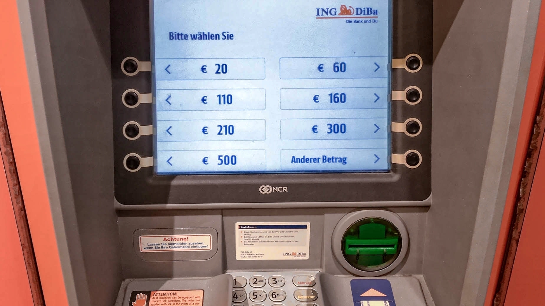 Ing Diba Geld Im Automaten Vergessen Die verflixten Fünfziger